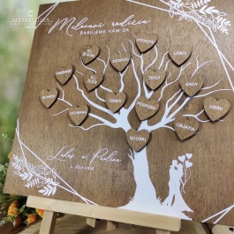 podakovanie rodicom drevene svadobne tabula PR010W